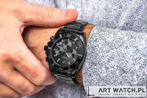 Zegarek Męski Giewont Chronograph Sapphire Czarno Tytanowy GW3970-B1