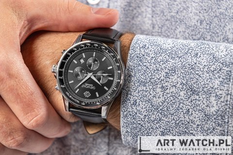 Zegarek Męski Giewont Chronograph Sapphire Czarny GW3520-A4