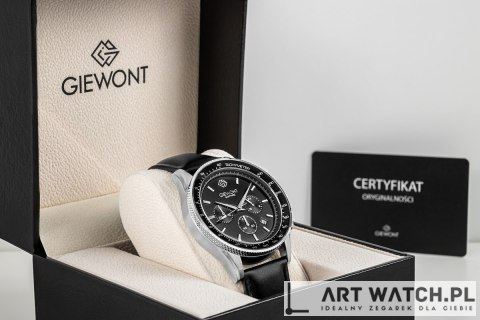 Zegarek Męski Giewont Chronograph Sapphire Czarny GW3520-A4
