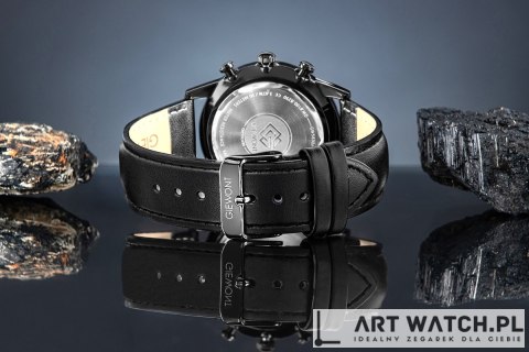 Zegarek Męski Giewont Chronograph Sapphire Czarny GW5630-A1