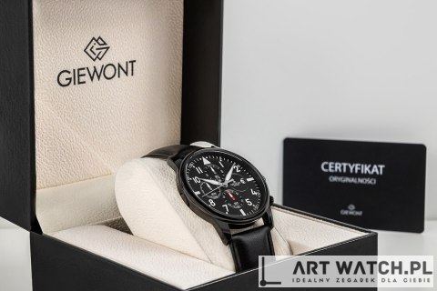 Zegarek Męski Giewont Chronograph Sapphire Czarny GW5630-A1