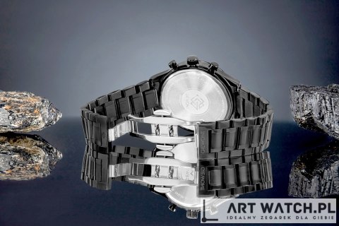Zegarek Męski Giewont Chronograph Sapphire Czarny GW6310-B1