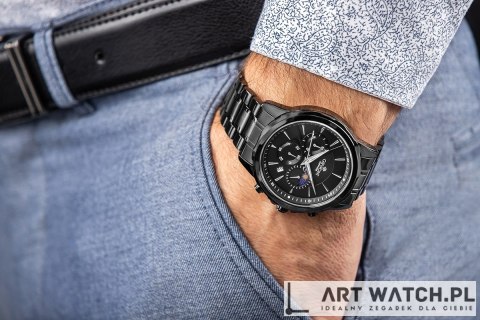 Zegarek Męski Giewont Chronograph Sapphire Czarny GW9460-B1