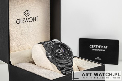 Zegarek Męski Giewont Chronograph Sapphire Czarny GW9460-B1
