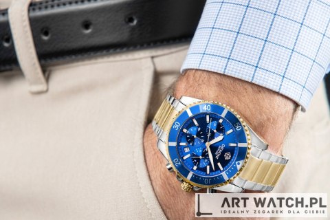 Zegarek Męski Giewont Chronograph Sapphire Multikolor GW3970-B5