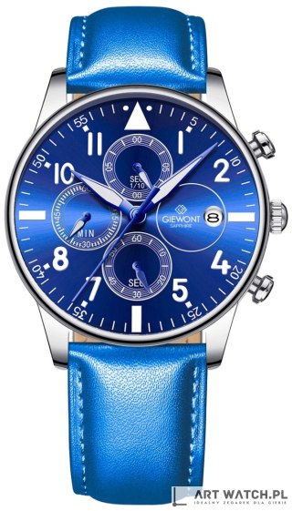 Zegarek Męski Giewont Chronograph Sapphire Niebieski GW5630-A5