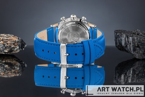 Zegarek Męski Giewont Chronograph Sapphire Niebieski GW5630-A5