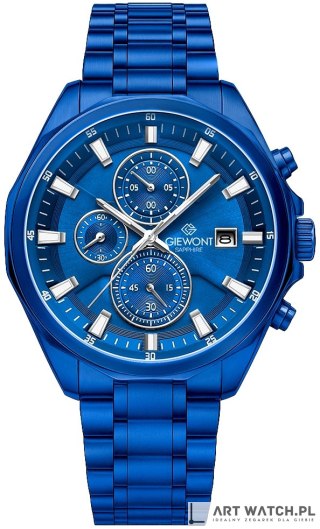 Zegarek Męski Giewont Chronograph Sapphire Niebieski GW7290-B5