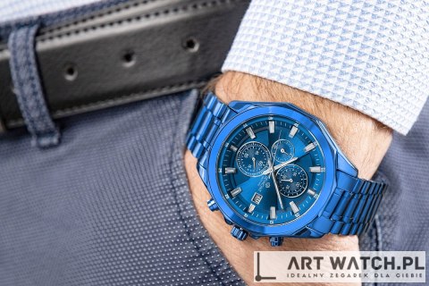 Zegarek Męski Giewont Chronograph Sapphire Niebieski GW7290-B5