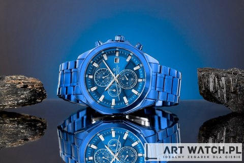 Zegarek Męski Giewont Chronograph Sapphire Niebieski GW7290-B5
