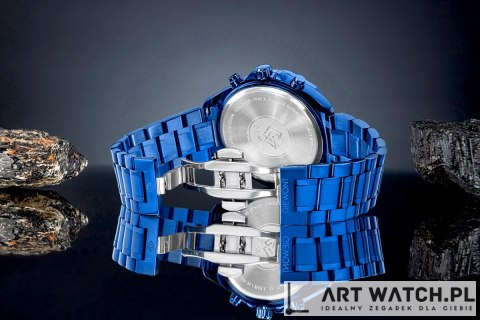 Zegarek Męski Giewont Chronograph Sapphire Niebieski GW7290-B5