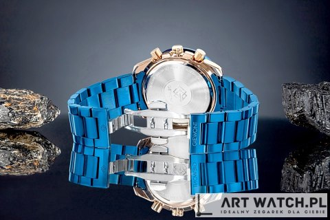 Zegarek Męski Giewont Chronograph Sapphire Niebiesko Miedziany GW8720-B5