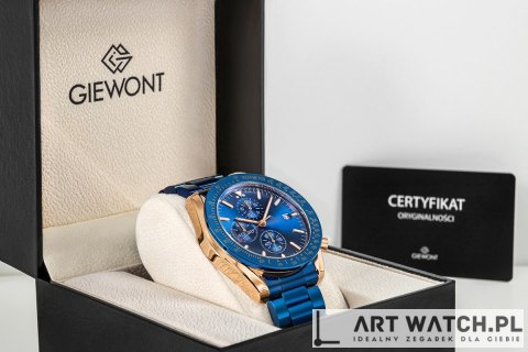 Zegarek Męski Giewont Chronograph Sapphire Niebiesko Miedziany GW8720-B5
