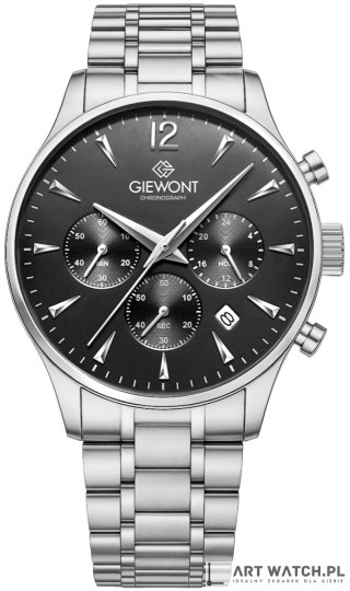 Zegarek Męski Giewont Chronograph Sapphire Srebrny GW6310-B2