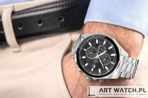 Zegarek Męski Giewont Chronograph Sapphire Srebrny GW7290-B2