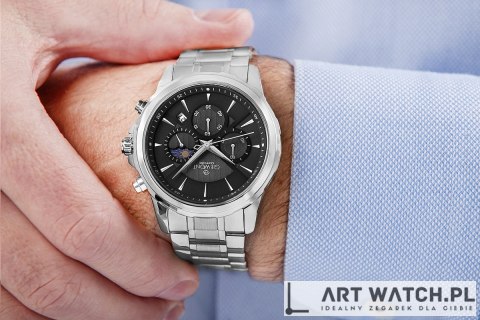 Zegarek Męski Giewont Chronograph Sapphire Srebrny GW9460-B2