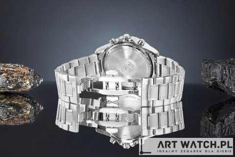 Zegarek Męski Giewont Chronograph Sapphire Srebrny GW9460-B2