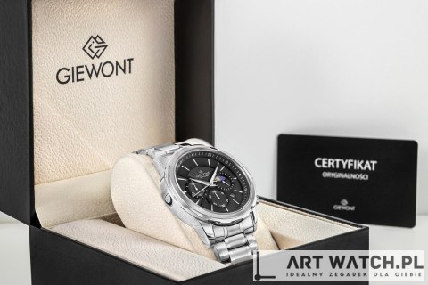 Zegarek Męski Giewont Chronograph Sapphire Srebrny GW9460-B2