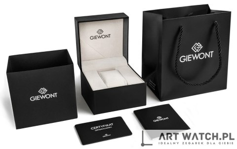 Zegarek Męski Giewont Chronograph Sapphire Złoto Czarny GW3970-B7