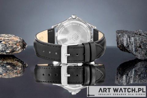 Zegarek Męski Giewont Elegance Sapphire Czarno Niebieski GW5160-A3