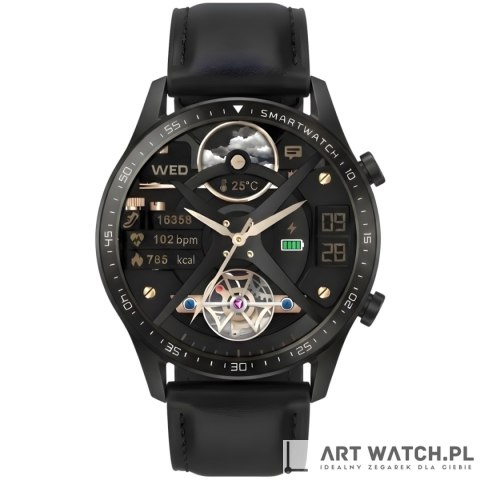 Smartwatch Gravity Czarny 2 Paski GT10-2