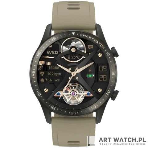 Smartwatch Gravity Czarny 2 Paski GT10-2