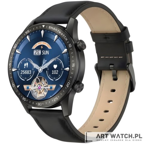 Smartwatch Gravity Czarny 2 Paski GT10-3