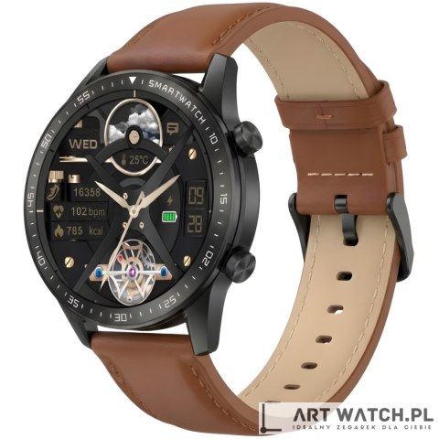 Smartwatch Gravity Czarny 2 Paski GT10-4