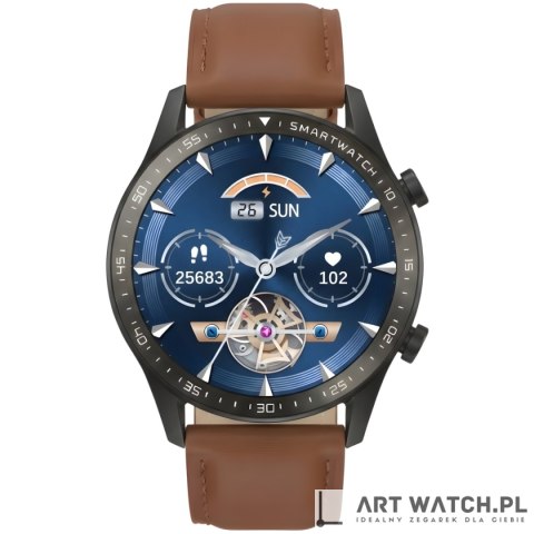 Smartwatch Gravity Czarny 2 Paski GT10-4