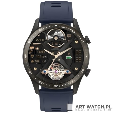 Smartwatch Gravity Czarny 2 Paski GT10-5
