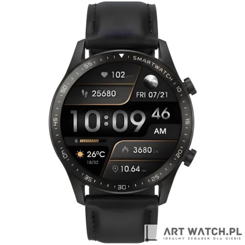 Smartwatch Gravity Czarny 2 Paski GT10-5