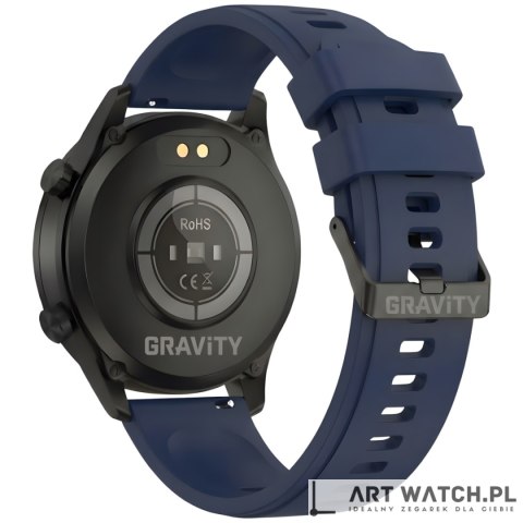Smartwatch Gravity Czarny 2 Paski GT10-5