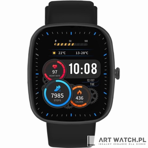 Smartwatch Gravity Czarny 2 Paski GT18-10