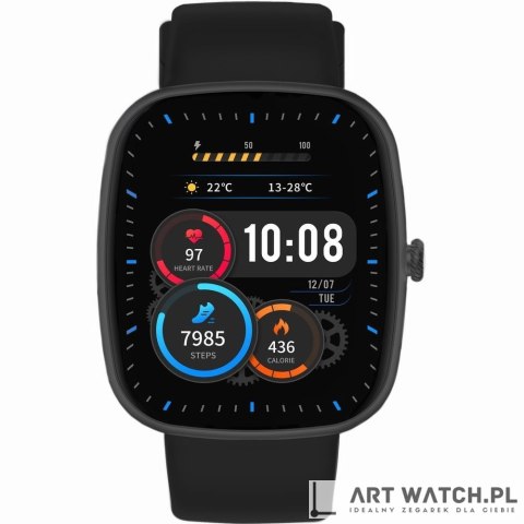 Smartwatch Gravity Czarny 2 Paski GT18-9