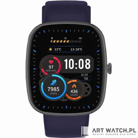 Smartwatch Gravity Czarny 2 Paski GT18-9