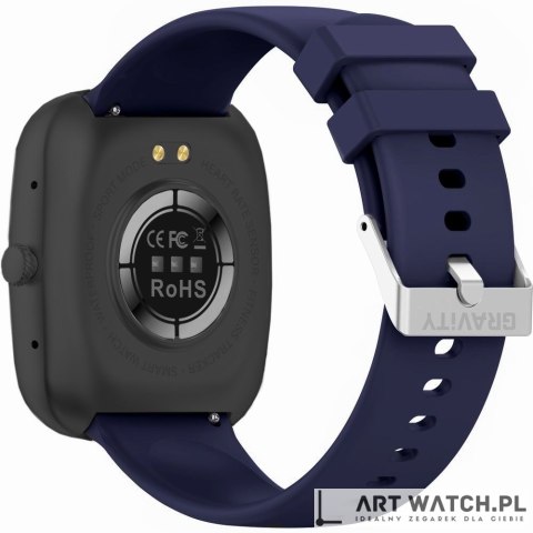 Smartwatch Gravity Czarny 2 Paski GT18-9
