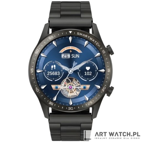 Smartwatch Gravity Czarny Bransoleta i Pasek GT10-1