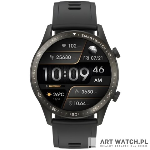 Smartwatch Gravity Czarny Bransoleta i Pasek GT10-1