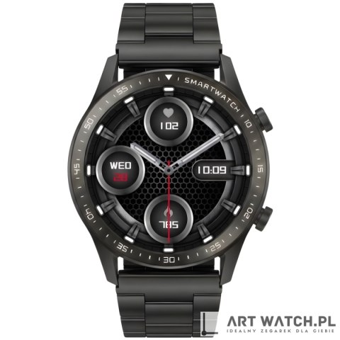 Smartwatch Gravity Czarny Bransoleta i Pasek GT10-1
