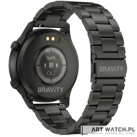 Smartwatch Gravity Czarny Bransoleta i Pasek GT10-1