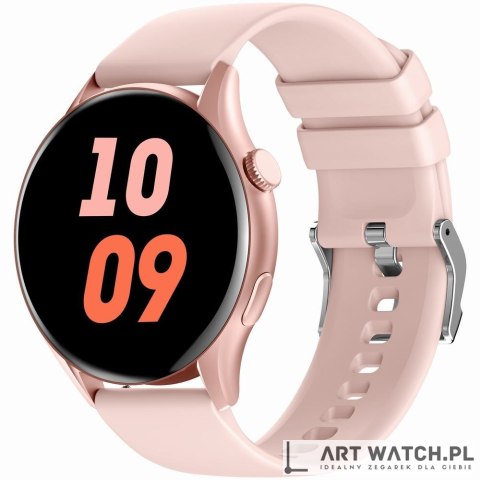 Smartwatch Gravity Różowe Złoto Pasek + Bransoleta GT11-5