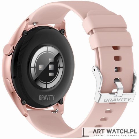 Smartwatch Gravity Różowe Złoto Pasek + Bransoleta GT11-5