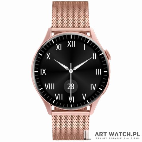 Smartwatch Gravity Różowe Złoto Pasek + Bransoleta GT11-5