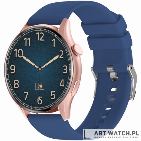 Smartwatch Gravity Różowe Złoto Pasek + Bransoleta GT11-6