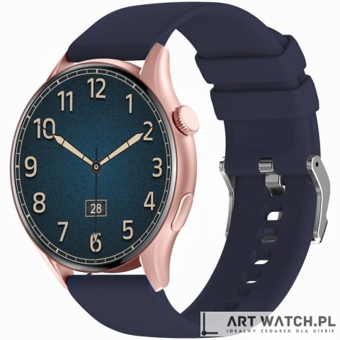 Smartwatch Gravity Różowe Złoto Pasek + Bransoleta GT11-6