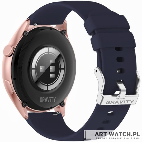 Smartwatch Gravity Różowe Złoto Pasek + Bransoleta GT11-6