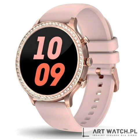 Smartwatch Gravity Różowe Złoto Pasek i Bransoleta GT5-5