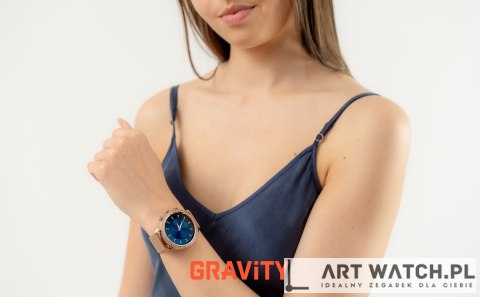 Smartwatch Gravity Różowe Złoto Pasek i Bransoleta GT5-7