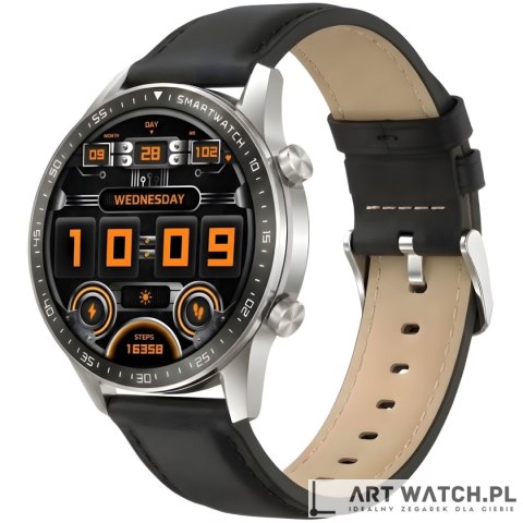 Smartwatch Gravity Srebrny 2 Paski GT10-7