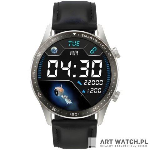 Smartwatch Gravity Srebrny 2 Paski GT10-7